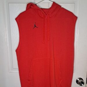 Jordan Red Hoodie with Iconic Logo